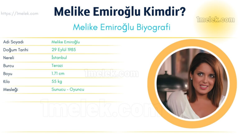 melike emiroglu kac kilo boyu kac nereli kac yasinda esi kimdir