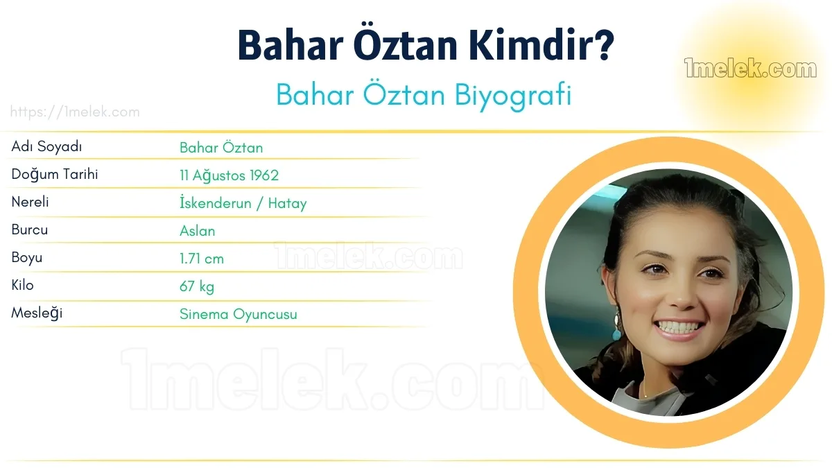 Bahar Öztan – Kaç Kilo, Boyu Kaç, Nereli, Kaç Yaşında, Kimdir ?