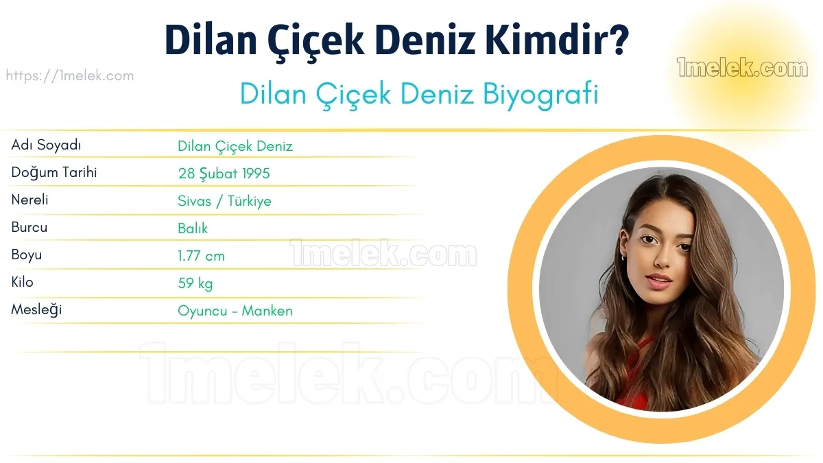 Dilan Çiçek Deniz – Kaç Kilo, Boyu Kaç, Nereli, Kaç Yaşında, Kimdir ?