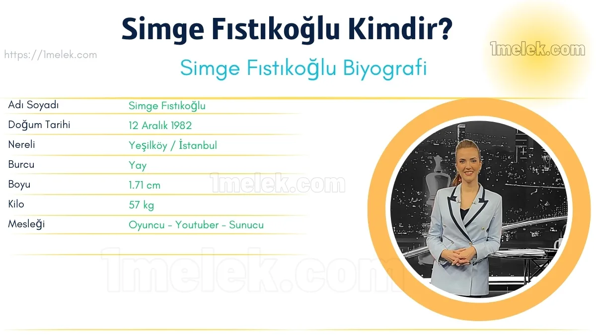 Simge Fıstıkoğlu – Kaç Kilo, Boyu Kaç, Nereli, Kaç Yaşında, Kimdir ?