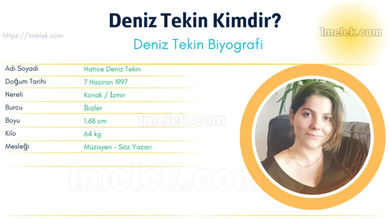 deniz tekin kac kilo boyu kac nereli kac yasinda esi kimdir