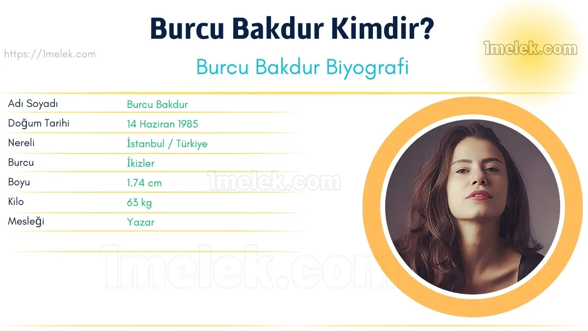 Burcu Bakdur – Kaç Kilo, Boyu Kaç, Nereli, Kaç Yaşında, Kimdir ?