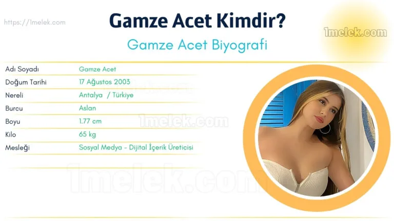 gamze acet kimdir kac kilo boyu kac nereli kac yasinda esi kimdir
