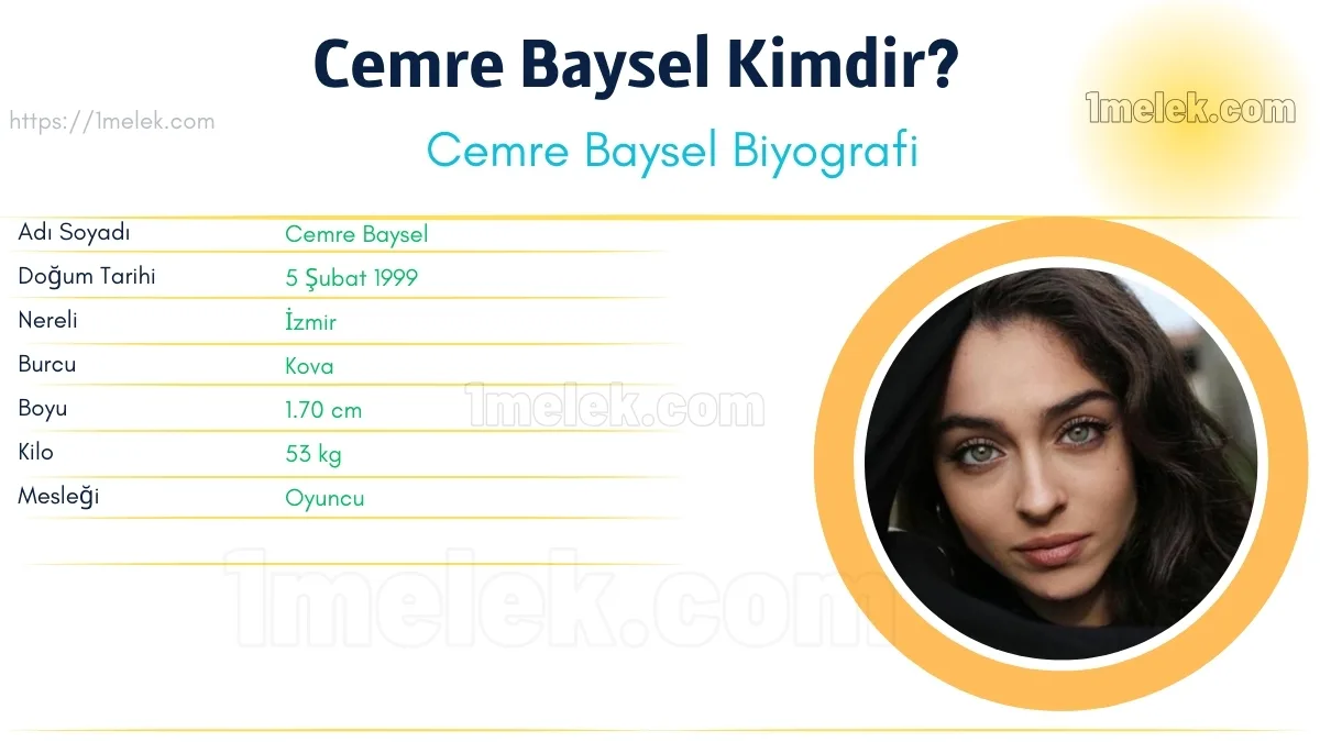 Cemre Baysel Boyu, Kilosu, Yaşı, Biyografisi