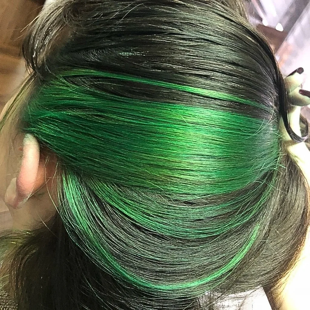 kulak arkasi sac boyama yesil kulak arkasi sac boyama yesil