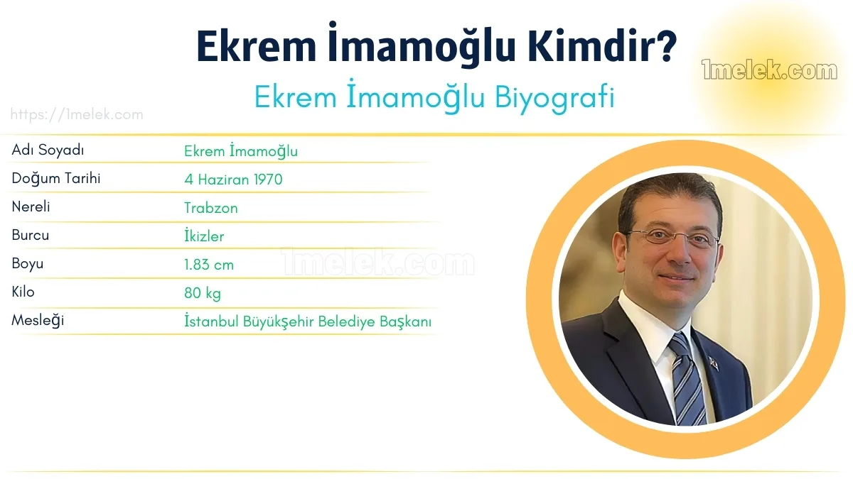Ekrem İmamoğlu: Boyu, Kilosu, Yaşı ve Biyografisi