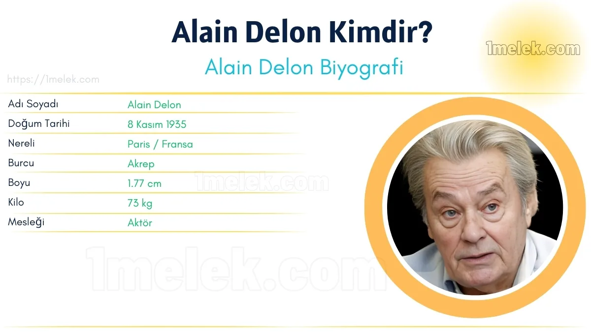 Alain Delon – Kaç Kilo, Boyu Kaç, Nereli, Kaç Yaşında, Kimdir ?