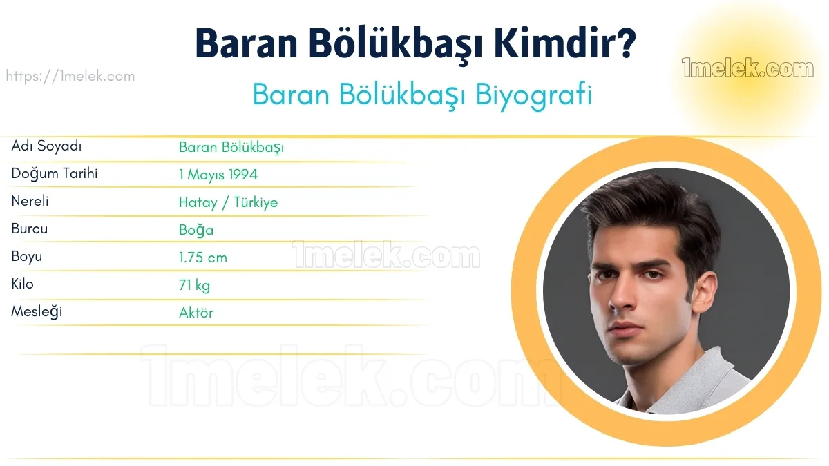 Baran Bölükbaşı: Boyu, Kilosu, Yaşı, Eşi ve Biyografisi