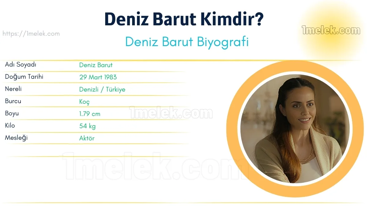 Deniz Barut: Boyu, Kilosu, Yaşı, Eşi ve Biyografisi