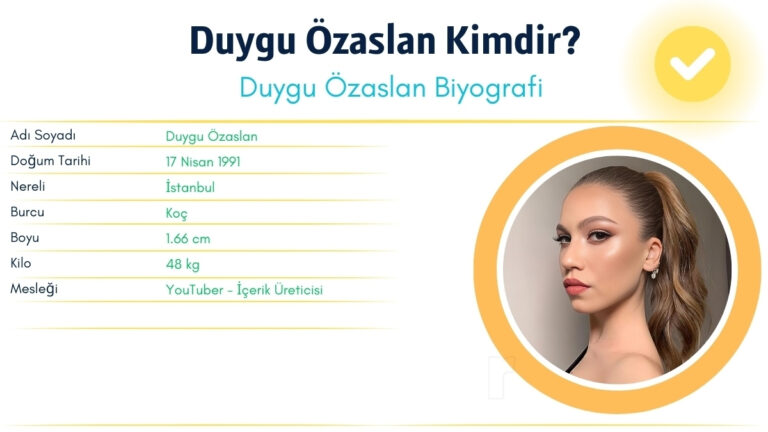 duygu ozaslan kac kilo boyu kac nereli kac yasinda esi kimdir