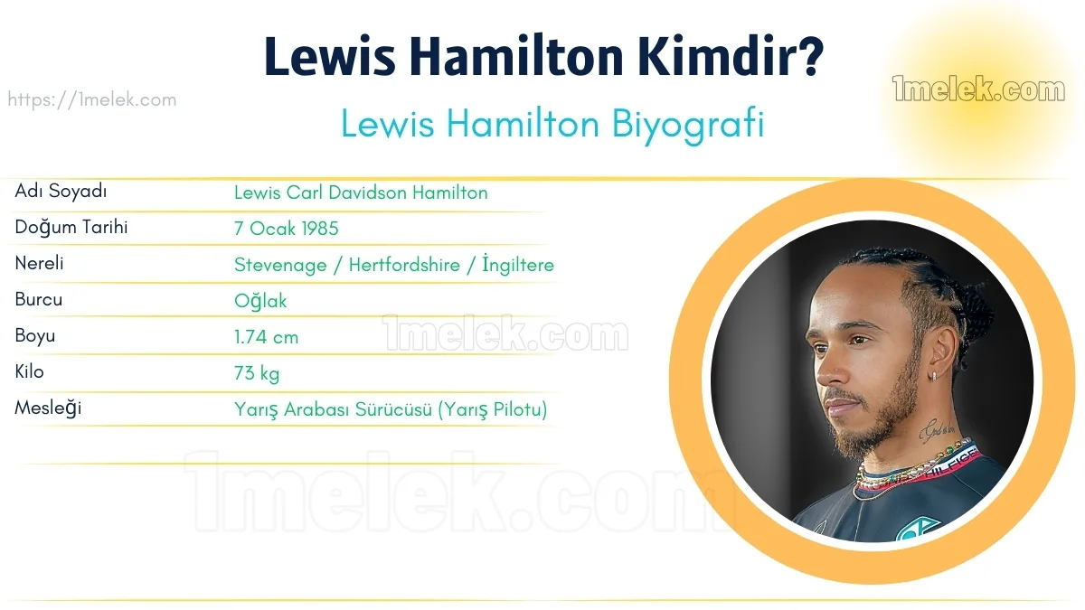 Lewis Hamilton: Boyu, Kilosu, Yaşı, Eşi ve Biyografisi