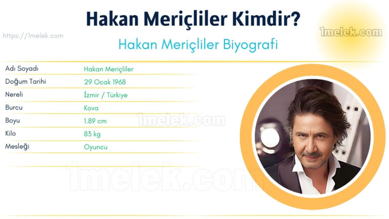 hakan mericliler kilo boyu kac nereli kac yasinda esi kimdir