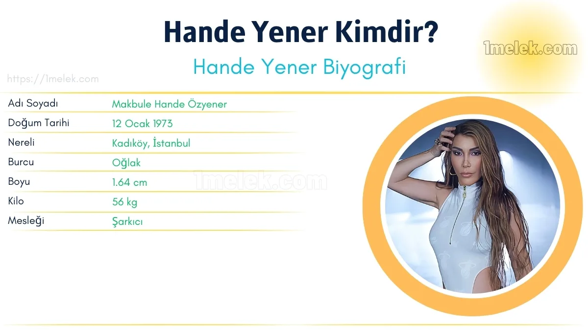 Hande Yener Boyu, Kilosu, Yaşı, Biyografisi