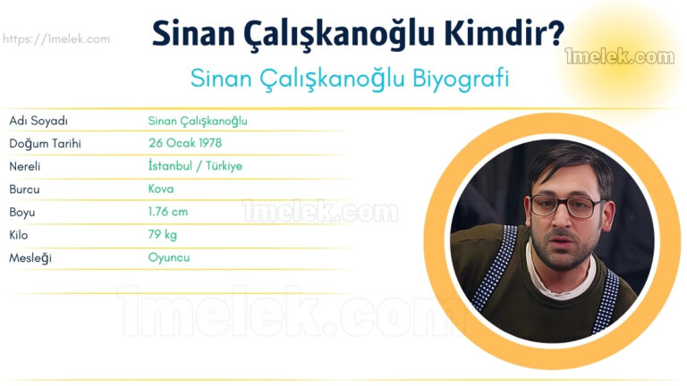 sinan caliskanoglu kac kilo boyu kac nereli kac yasinda esi kimdir