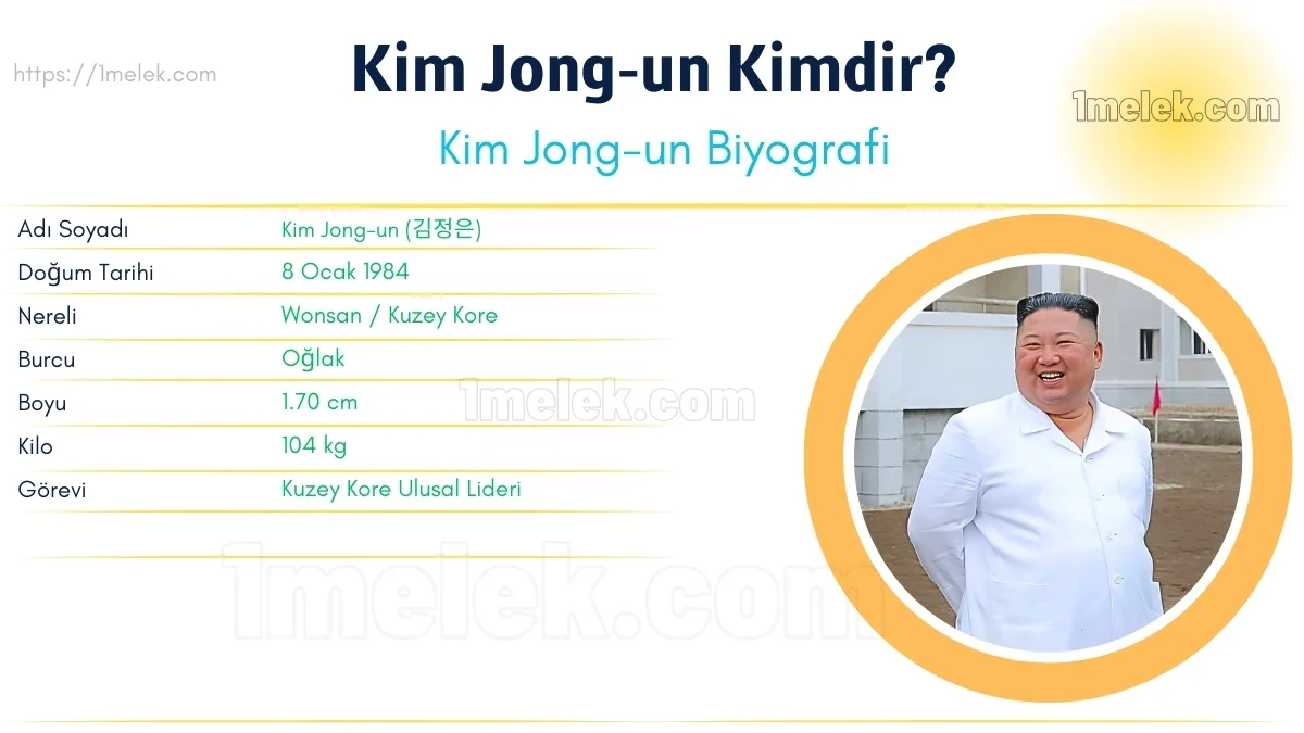 Kim Jong-un : Boyu, Kilosu, Yaşı, Eşi ve Biyografisi