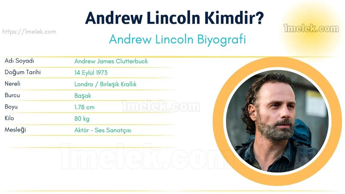 Andrew Lincoln: Boyu, Kilosu, Yaşı, Eşi ve Biyografisi