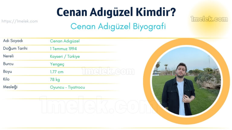 cenan adiguzel kac kilo boyu kac nereli kac yasinda esi kimdir