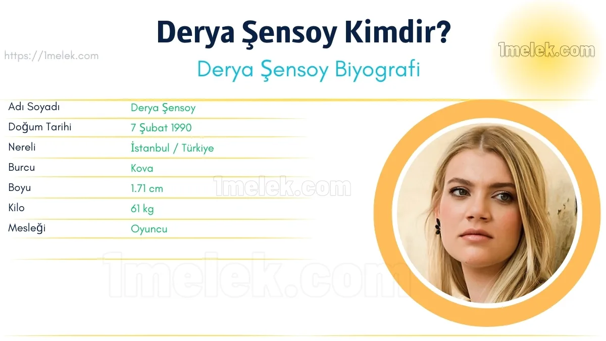 Derya Şensoy Boyu, Kilosu, Yaşı, Biyografisi