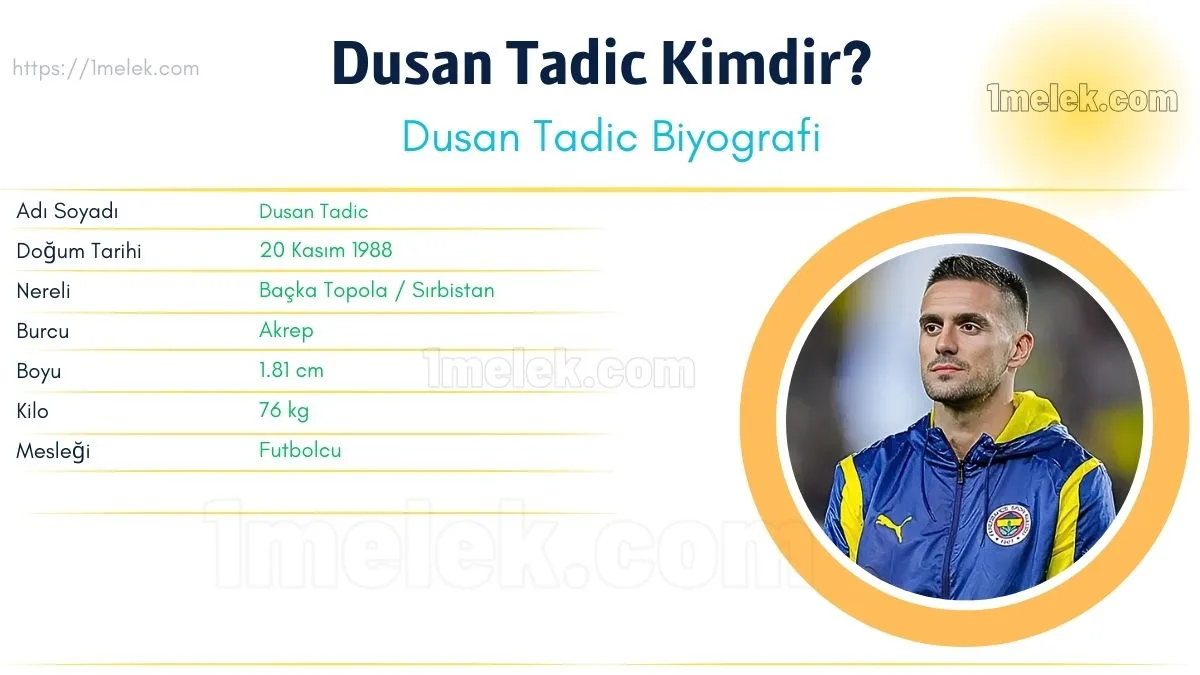 Dusan Tadic: Boyu, Kilosu, Yaşı, Eşi ve Biyografisi