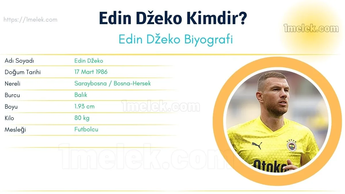 Edin Džeko: Boyu, Kilosu, Yaşı, Eşi ve Biyografisi