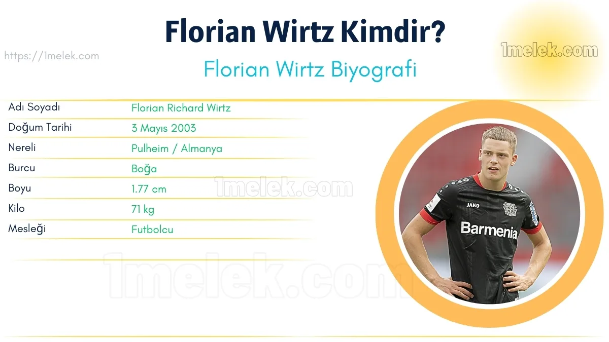 Florian Wirtz: Boyu, Kilosu, Yaşı, Eşi ve Biyografisi