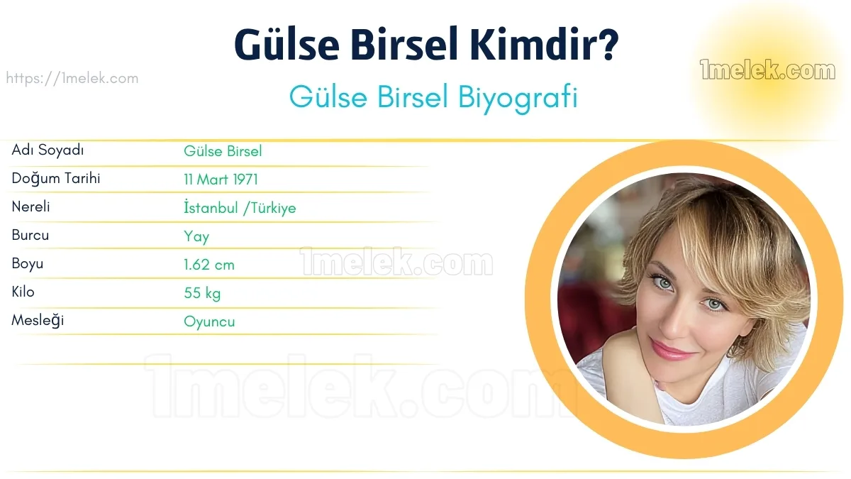 Gülse Birsel Boyu, Kilosu, Yaşı, Biyografisi
