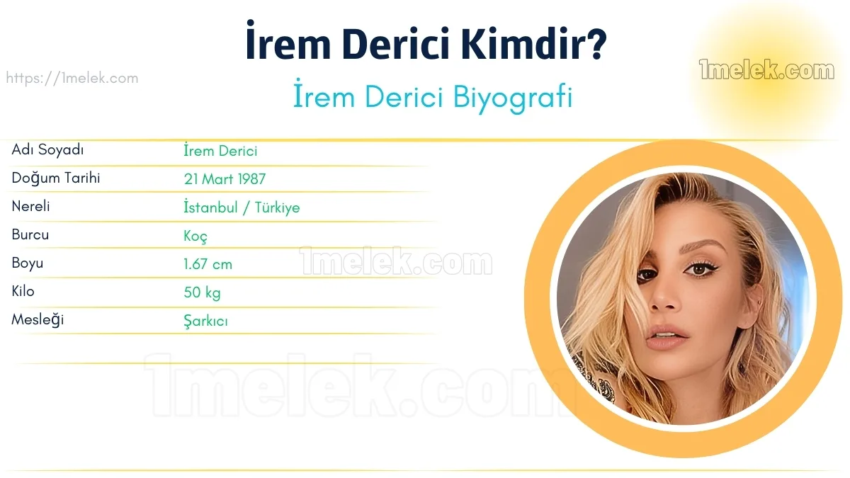 İrem Derici Boyu, Kilosu, Yaşı, Biyografisi