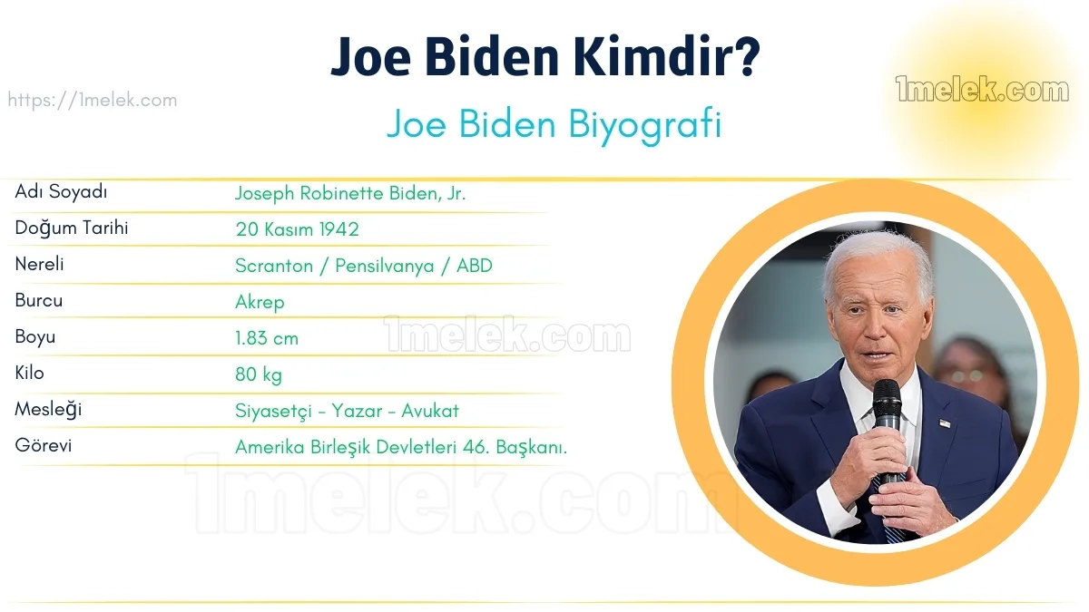 Joe Biden: Boyu, Kilosu, Yaşı, Eşi ve Biyografisi