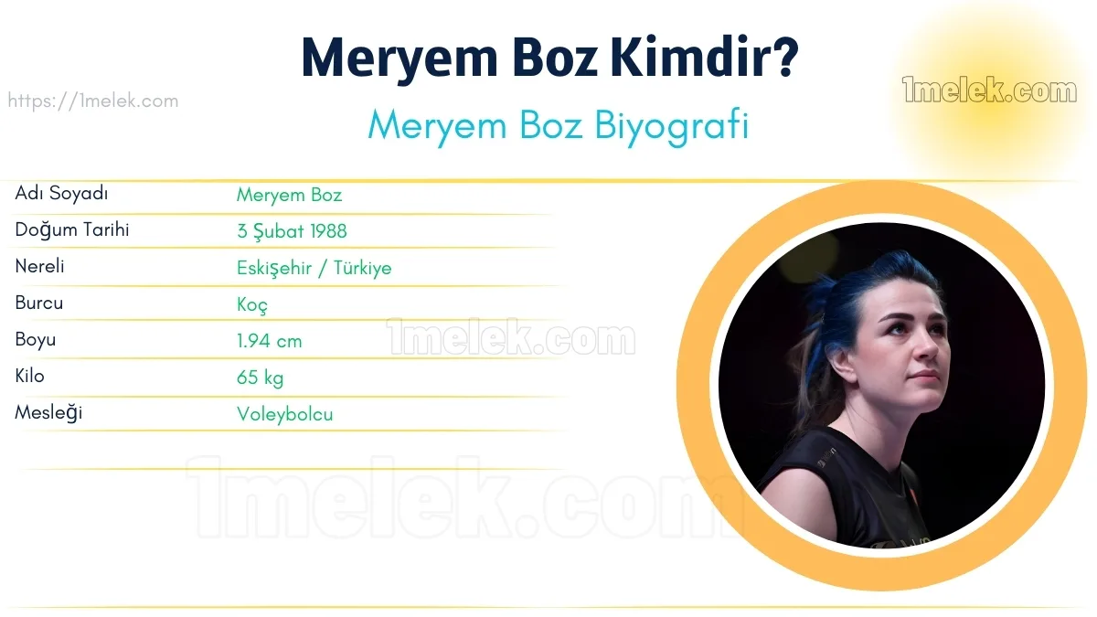 Meryem Boz: Boyu, Kilosu, Yaşı, Eşi ve Biyografisi