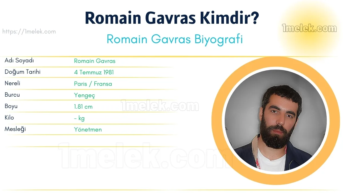 Romain Gavras: Kilosu, Yaşı, Eşi ve Biyografisi