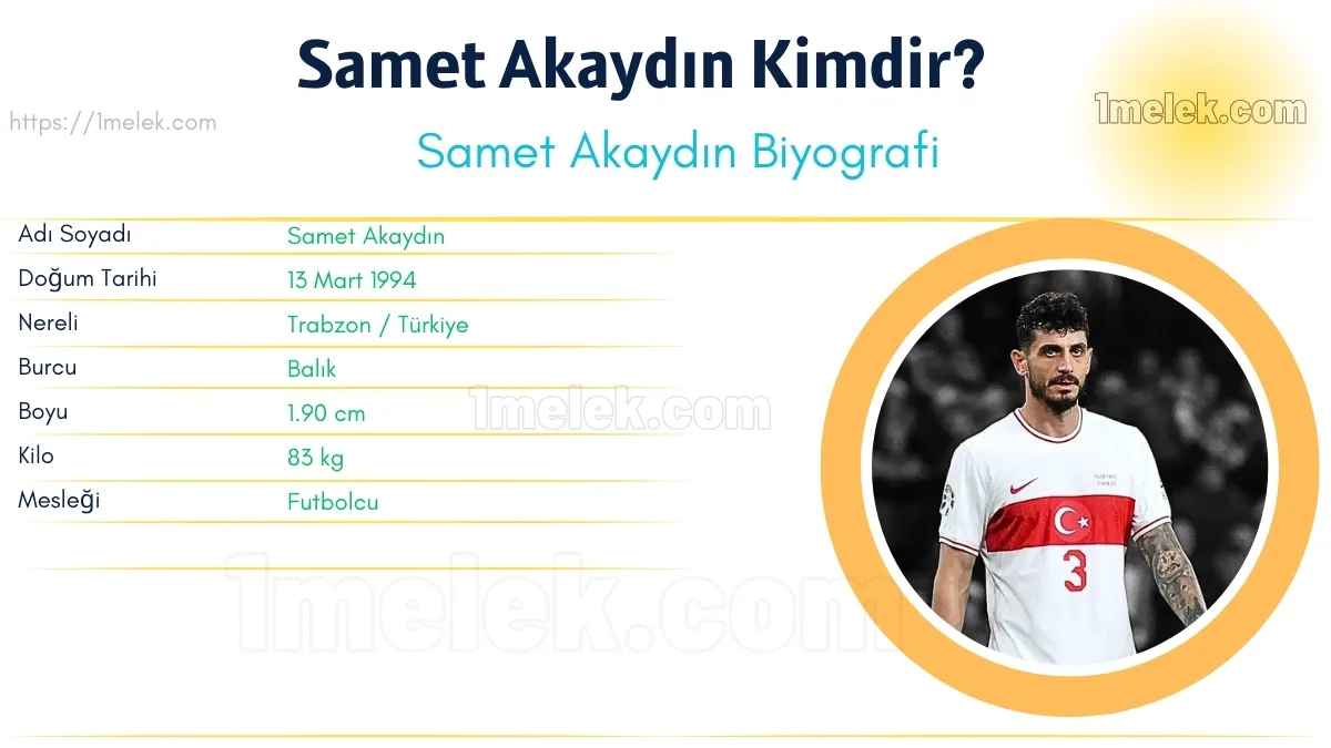 Samet Akaydın Boyu, Kilosu, Yaşı, Eşi, Biyografisi