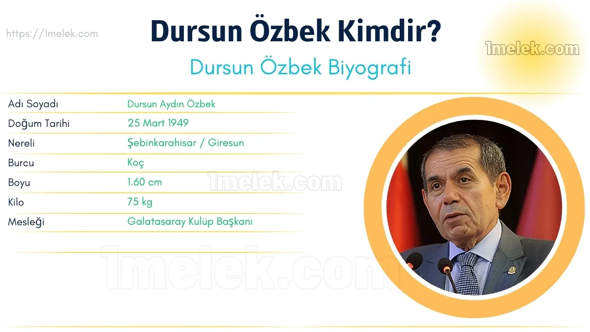 Dursun Özbek: Boyu, Kilosu, Yaşı, Eşi ve Biyografisi