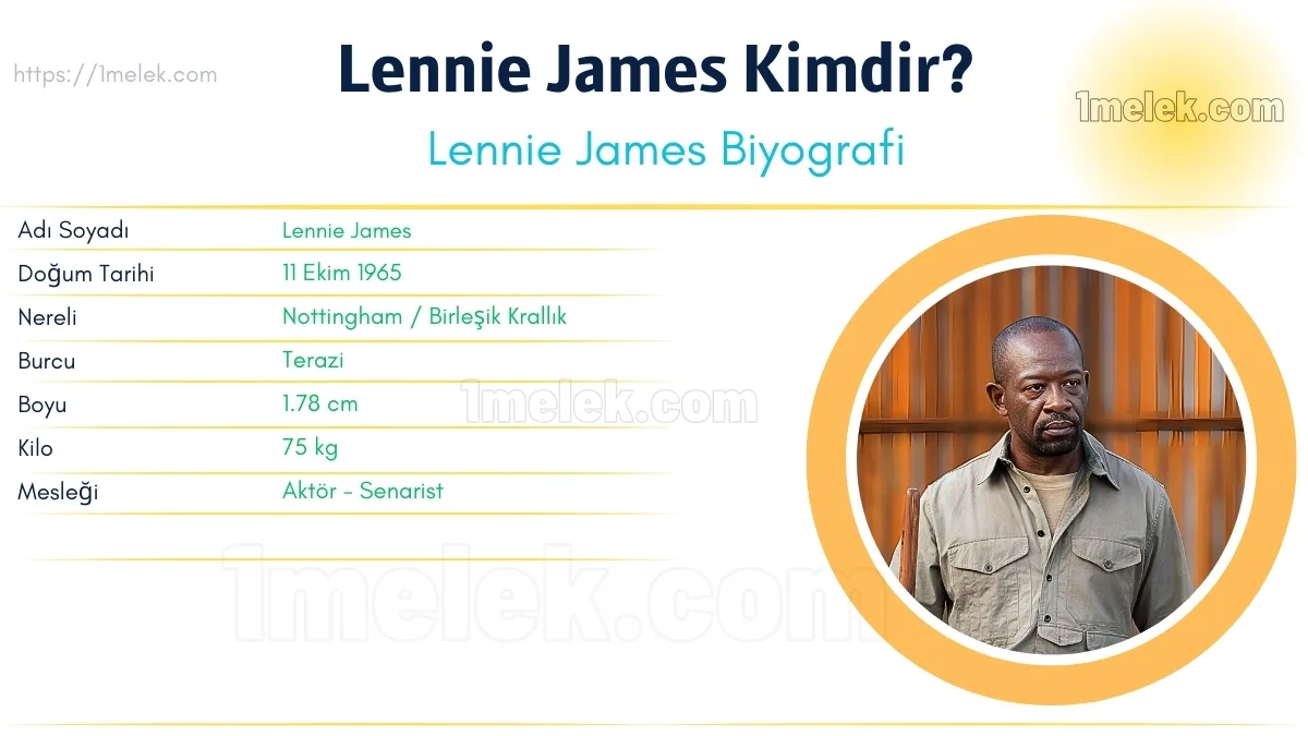 Lennie James: Boyu, Kilosu, Yaşı, Eşi ve Biyografisi