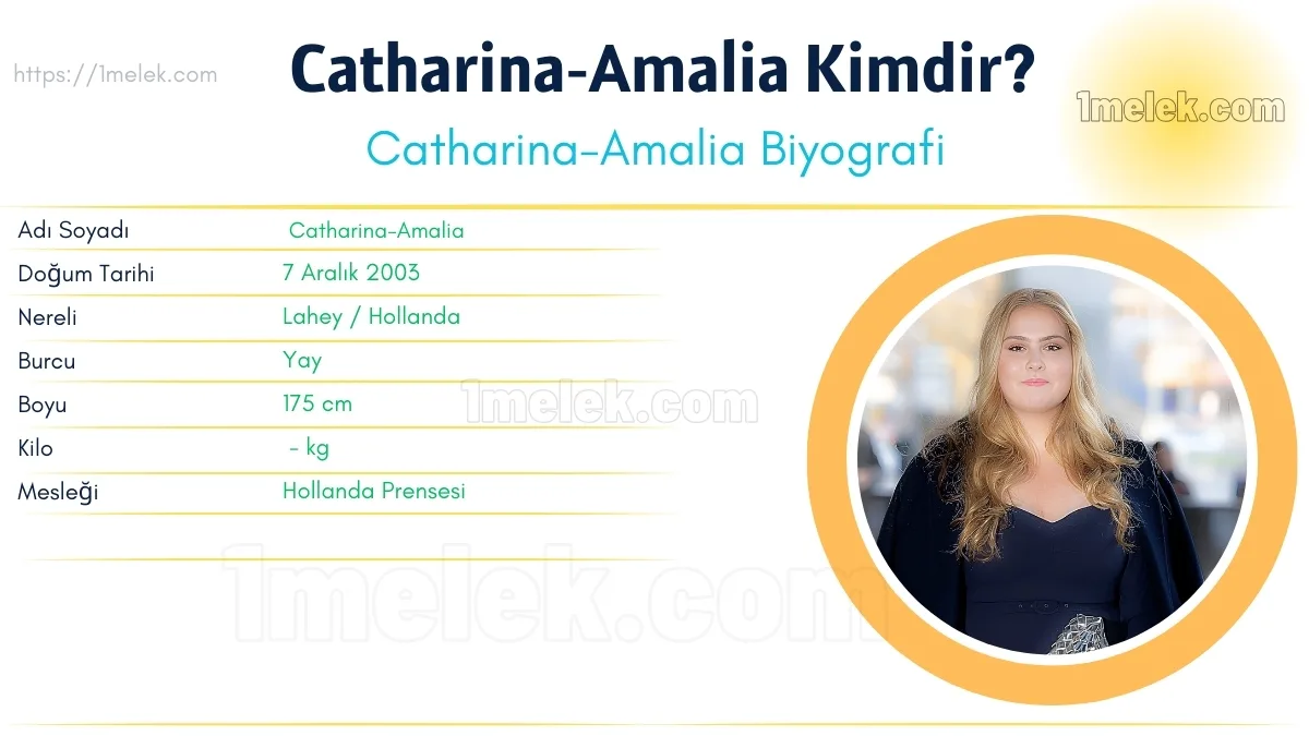 Catharina-Amalia: Boyu, Kilosu, Yaşı, Eşi ve Biyografisi
