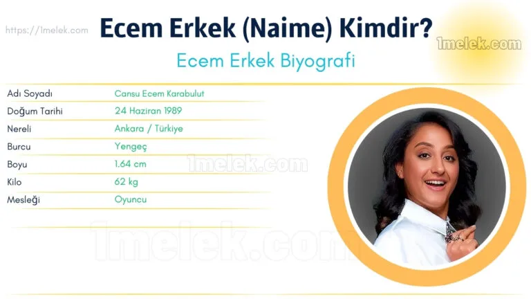 ecem erkek kac kilo boyu kac nereli kac yasinda esi kimdir
