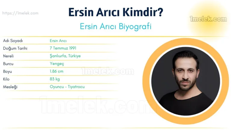 ersin arici kac kilo boyu kac nereli kac yasinda esi kimdir