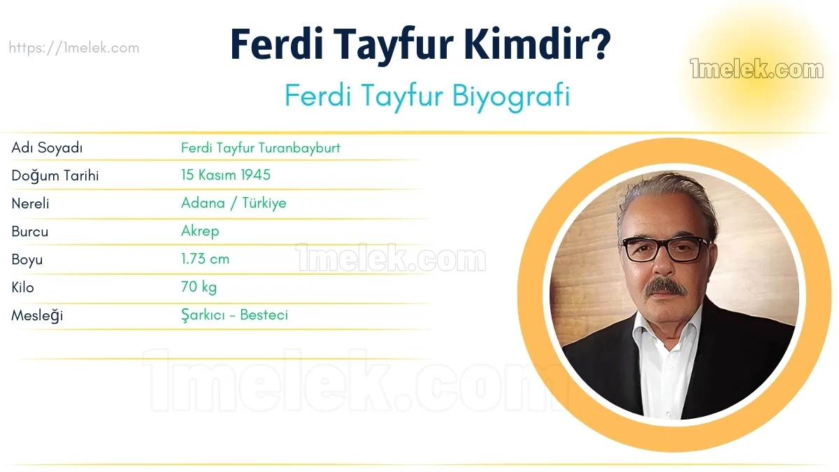 Ferdi Tayfur: Boyu, Kilosu, Yaşı, Eşi ve Biyografisi
