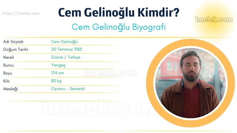 Cem Gelinoğlu: Boyu, Kilosu, Yaşı, Kazancı, Eşi, Biyografisi