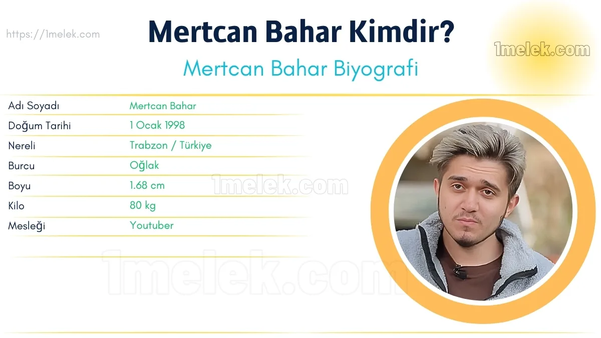 Mertcan Bahar: Boyu, Kilosu, Yaşı, Eşi ve Biyografisi
