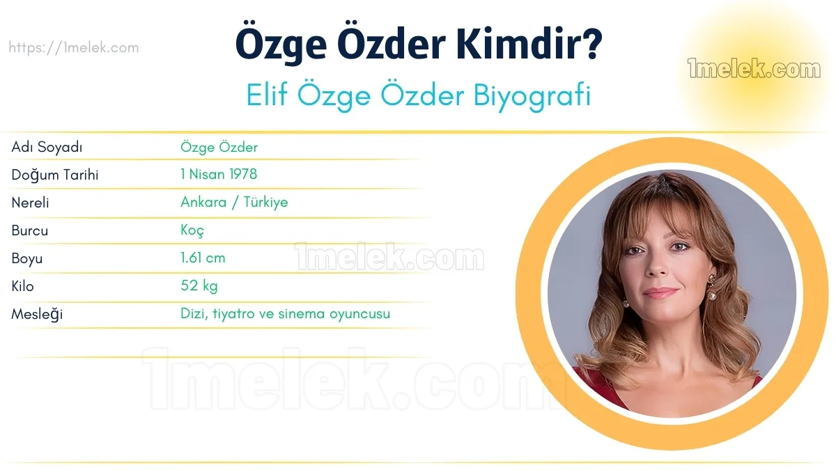 Elif Özge Özder: Boyu, Kilosu, Yaşı, Eşi ve Biyografisi
