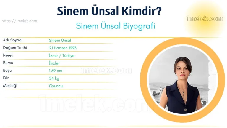 sinem unsal kac kilo boyu kac nereli kac yasinda esi kimdir