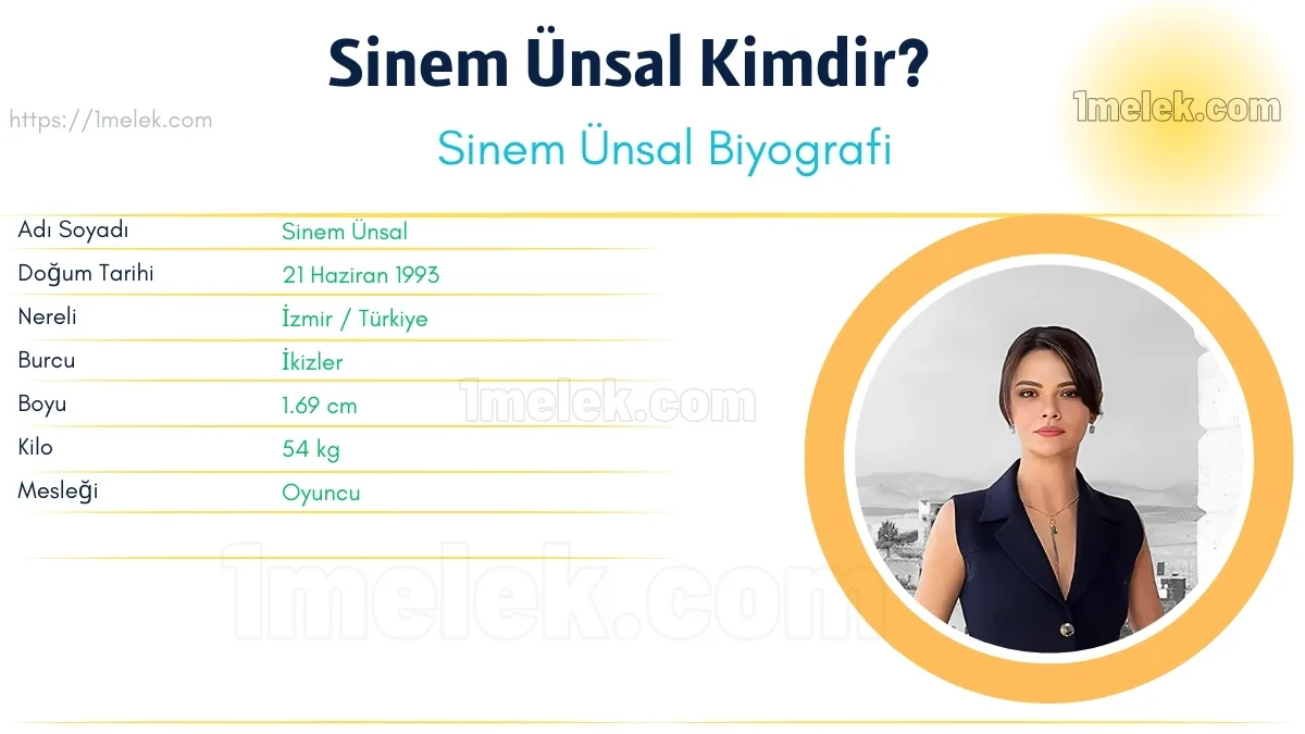 Sinem Ünsal: Boyu, Kilosu, Yaşı, Eşi ve Biyografisi