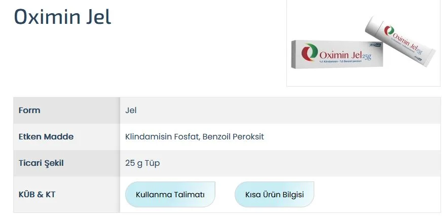oximin jel