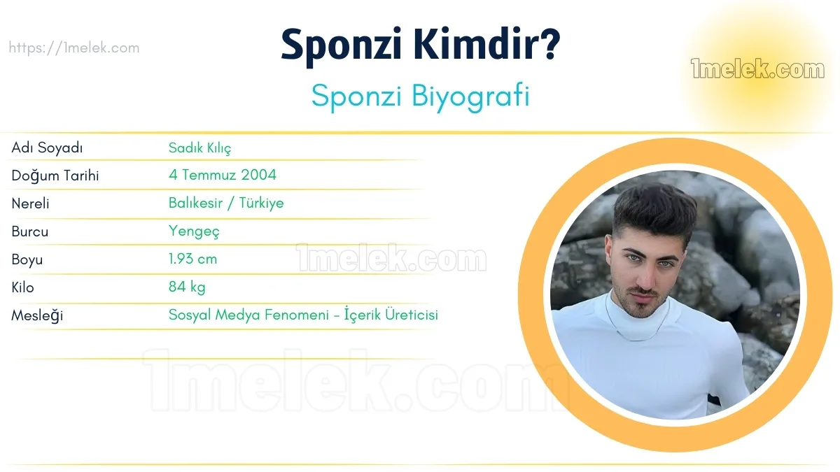 Sponzi Kimdir? Boyu, Kilosu, Yaşı ve Biyografisi