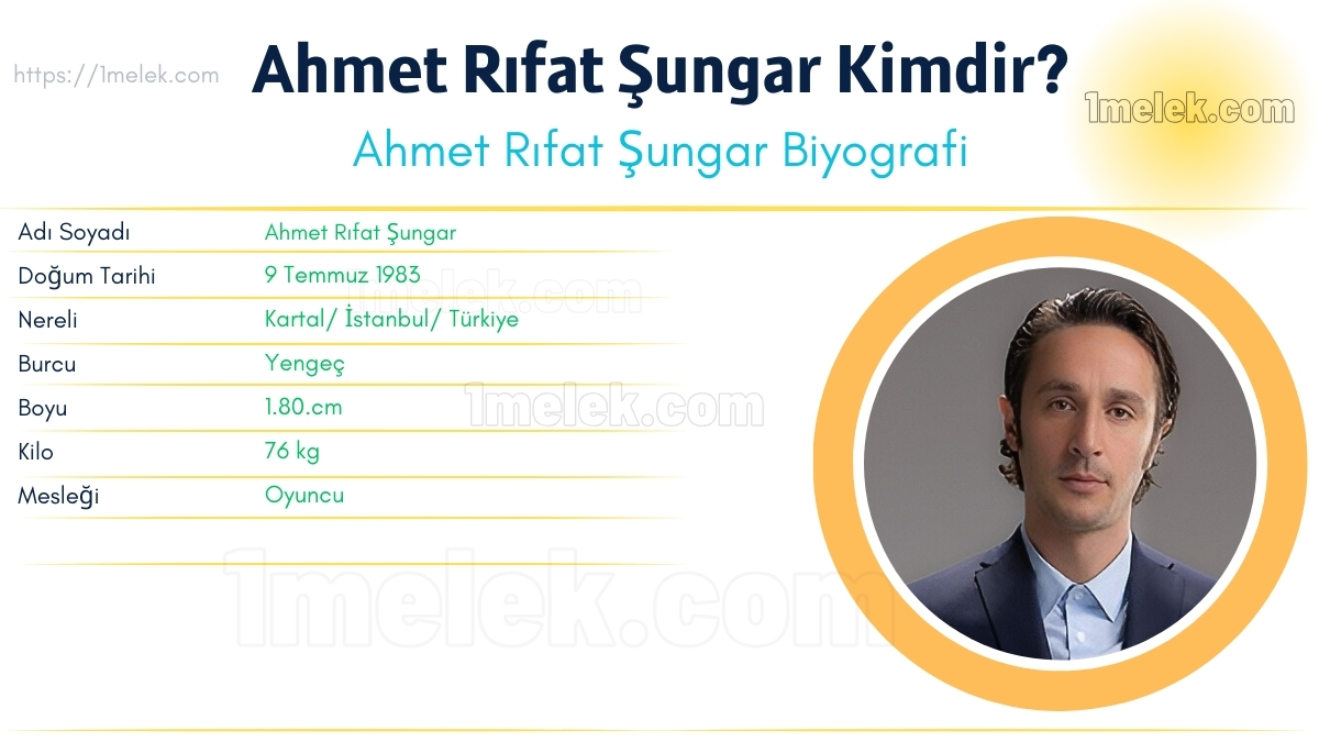 Ahmet Rıfat Şungar Boyu, Kilosu, Yaşı, Eşi ve Biyografisi
