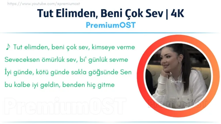 tut elimden beni cok sev